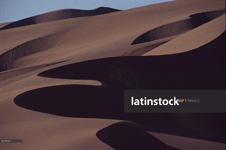 Sombras en las dunas, desierto de Namib, Namibia