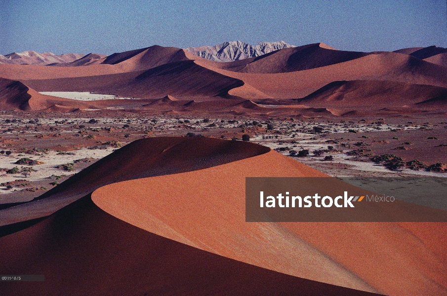 Paisaje de dunas de arena, desierto de Namib, Namibia