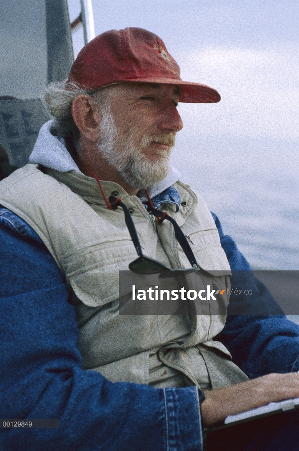 Enano ballena de Minke (Balaenoptera acutorostrata) investigador Jonathan Stern, las Islas San Juan,