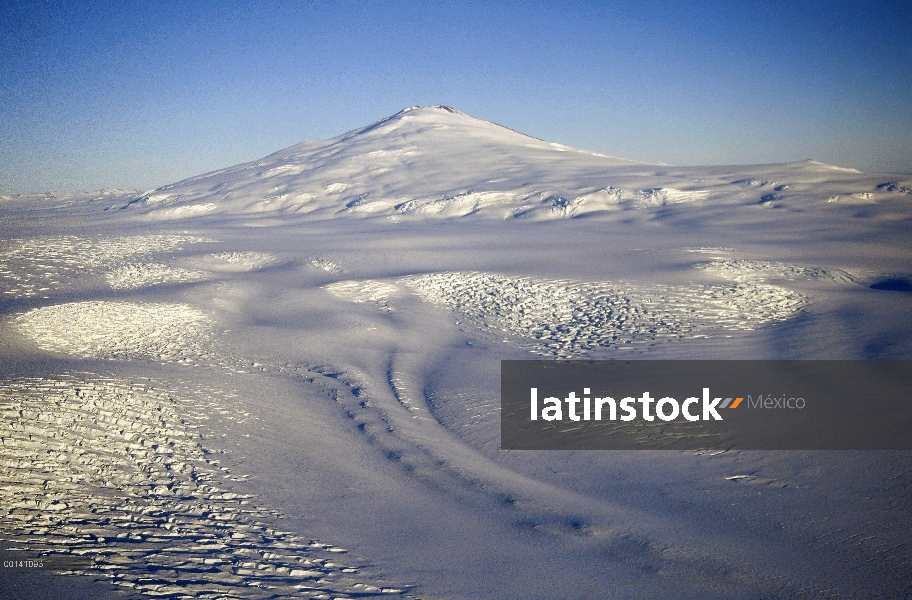 MT Melbourne, volcán inactivo, montañas Transantárticas, glaciar de Campbell, Scott Costa, mar de Ro