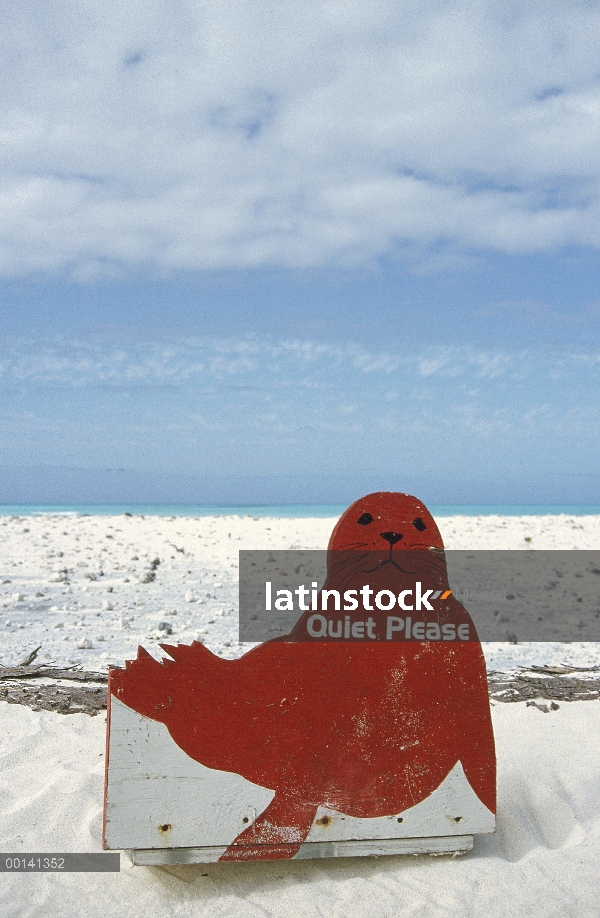 Hawaiano foca monje (Monachus schauinslandi) en forma de lecturas de la muestra 