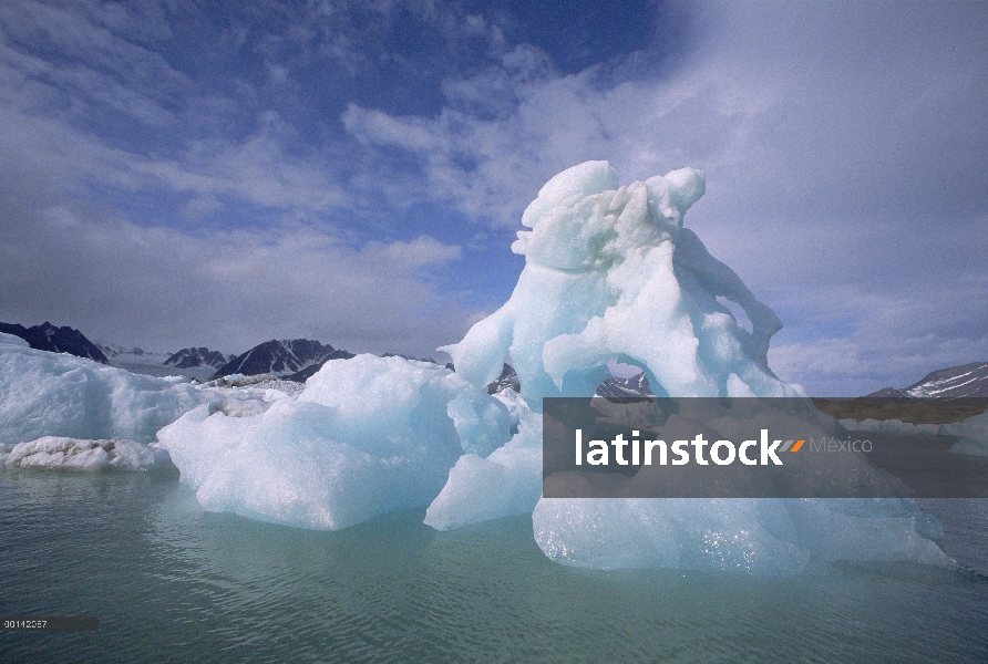 Isla de Spitsbergen, archipiélago de Svalbard, ártico noruego, hielos, verano