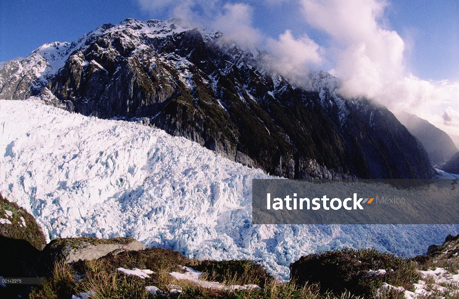 Fox glaciar, Parque Nacional de Westland, Isla Sur, Nueva Zelanda