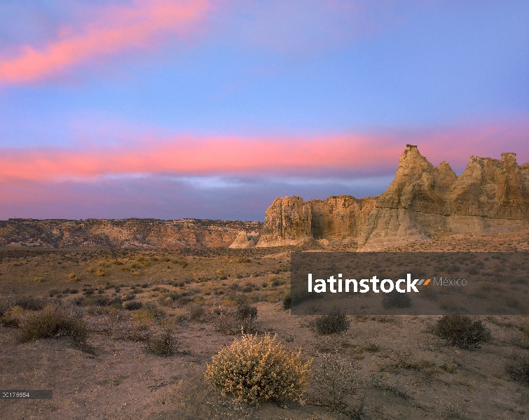 Formaciones de arenisca en la meseta de Kaiparowits, gran escalera, Escalante National Monument, Uta