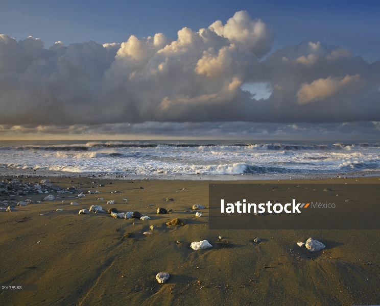 Playa y olas, Parque Nacional Corcovado, Costa Rica