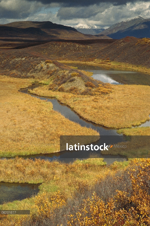 Eskers en tundra, Alaska se extiende Bureau of Land Management, Alaska