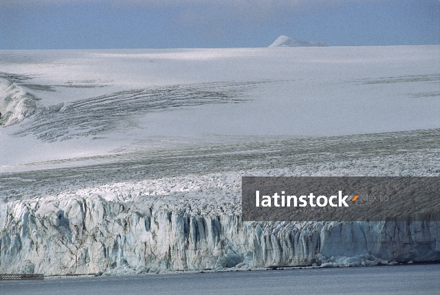 Campo glacial en el puerto de Yankee, Península Antártica, Isla Livingston, Antártica