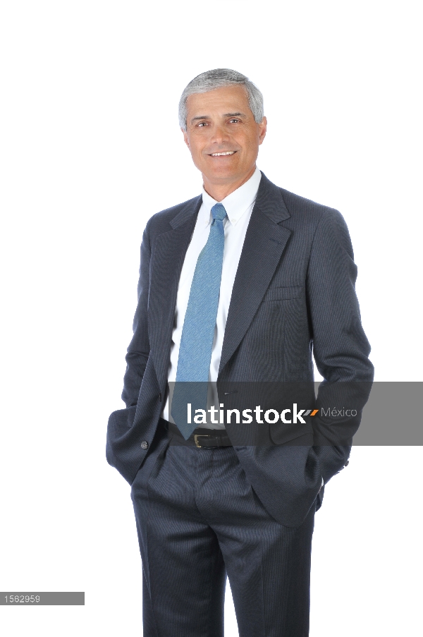 Standing Businessman with hands in pockets