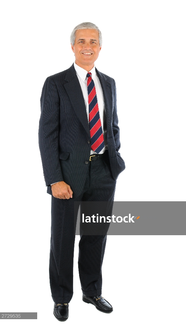 Businessman with hand in pocket