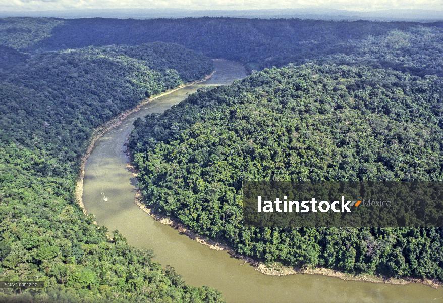 vista aérea del río Usumacinta