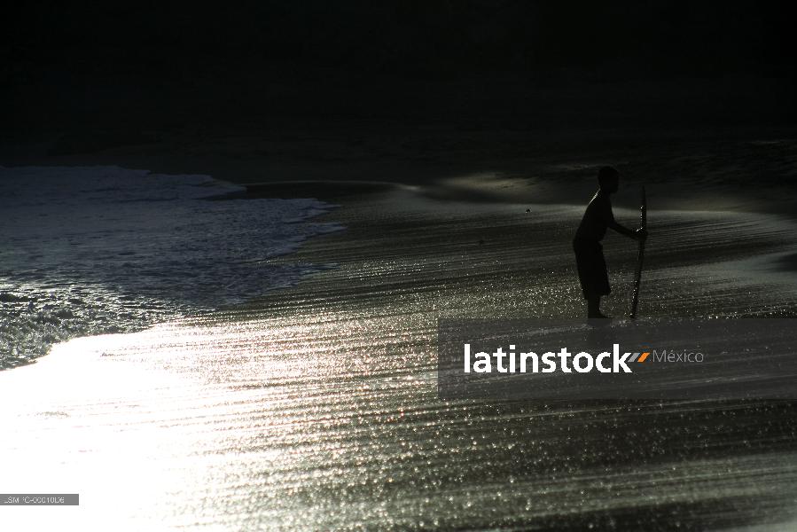 surfista en la Paz