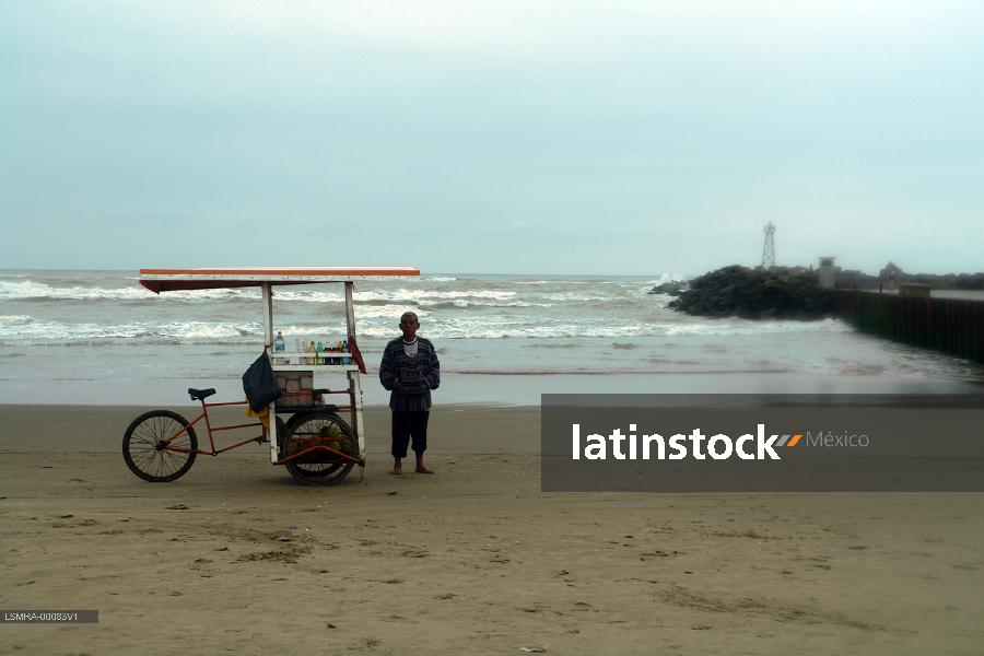 Playa en tecolutla,vendedor