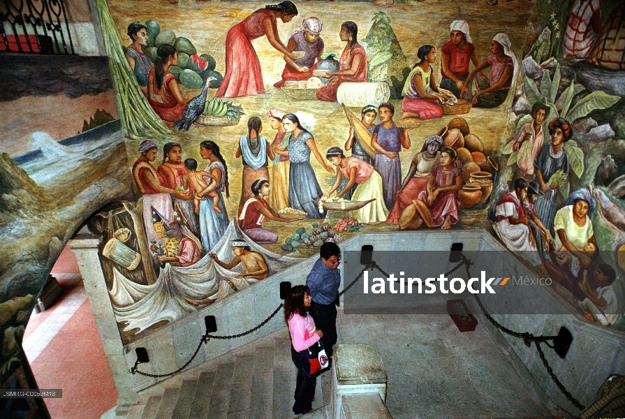 Murales,Arturo García Bustos,Palacio de Gobierno del Estado de Oaxaca