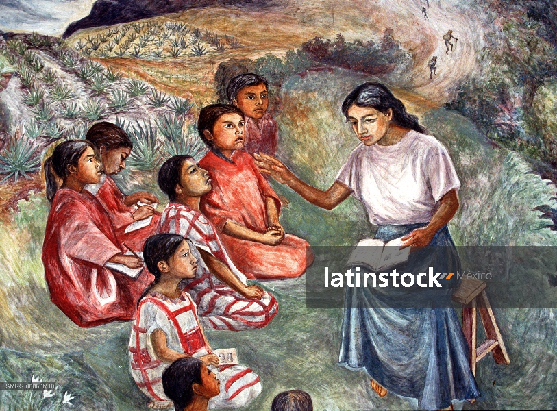 Murales,Arturo García Bustos,Palacio de Gobierno del Estado de Oaxaca