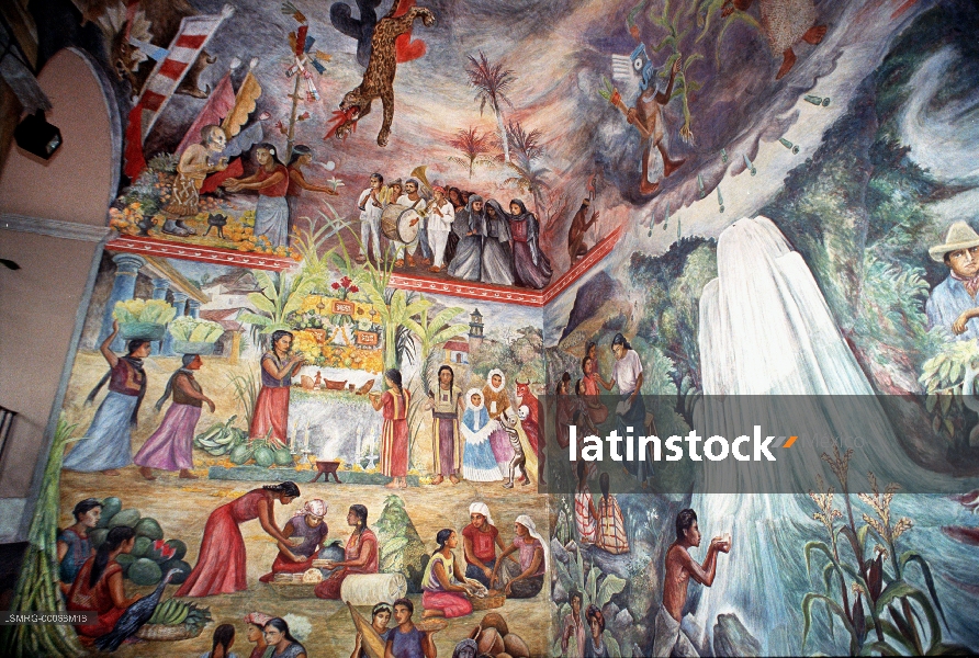 Murales,Arturo García Bustos,Palacio de Gobierno del Estado de Oaxaca