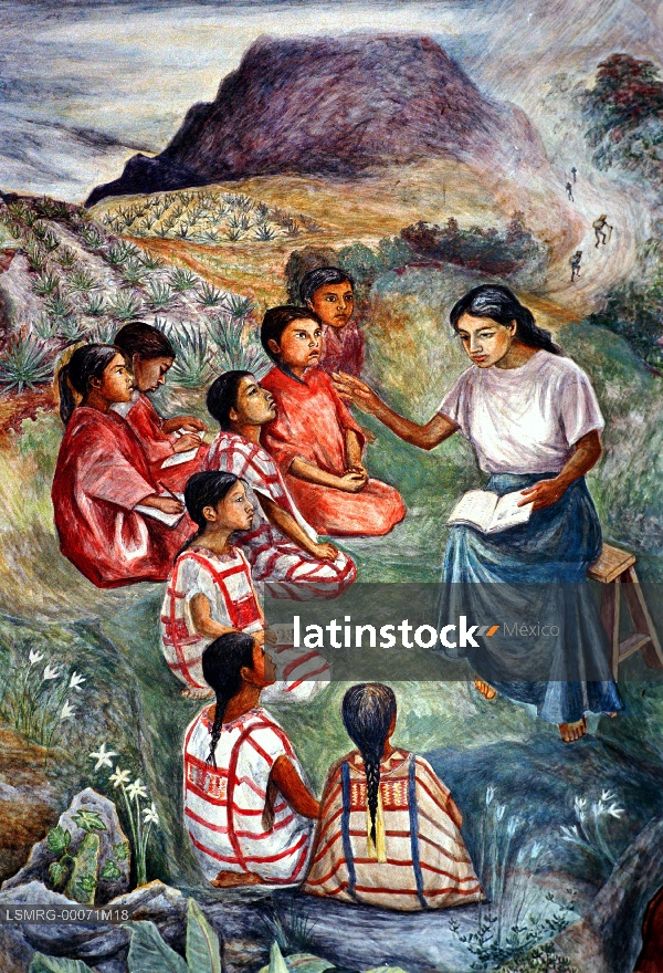 Murales,Arturo García Bustos,Palacio de Gobierno del Estado de Oaxaca