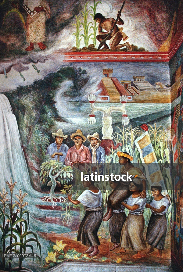 Murales,Arturo García Bustos,Palacio de Gobierno del Estado de Oaxaca