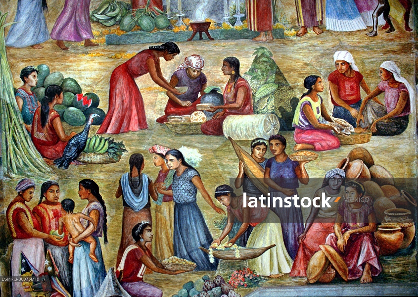 Murales,Arturo García Bustos,Palacio de Gobierno del Estado de Oaxaca