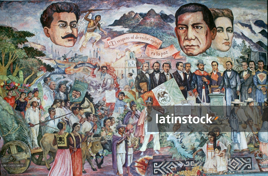 Murales,Arturo García Bustos,Palacio de Gobierno del Estado de Oaxaca