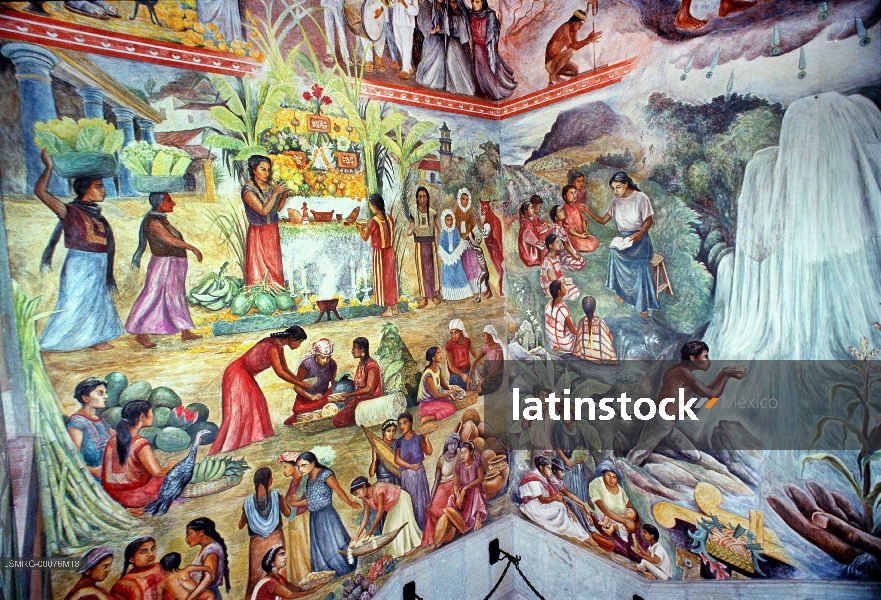 Murales,Arturo García Bustos,Palacio de Gobierno del Estado de Oaxaca