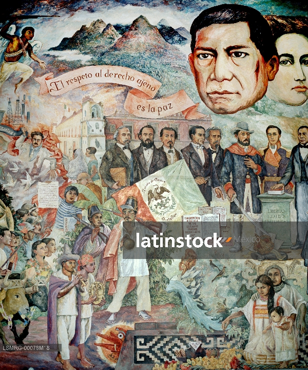 Murales,Arturo García Bustos,Palacio de Gobierno del Estado de Oaxaca