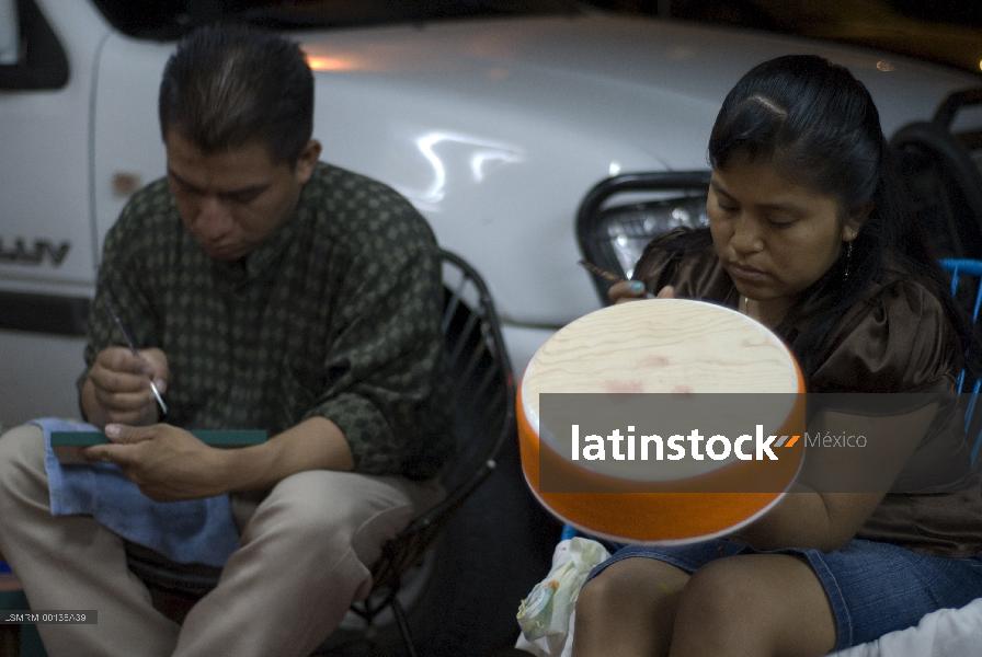 artesanos trabajando,ixtapa zihuatanejo